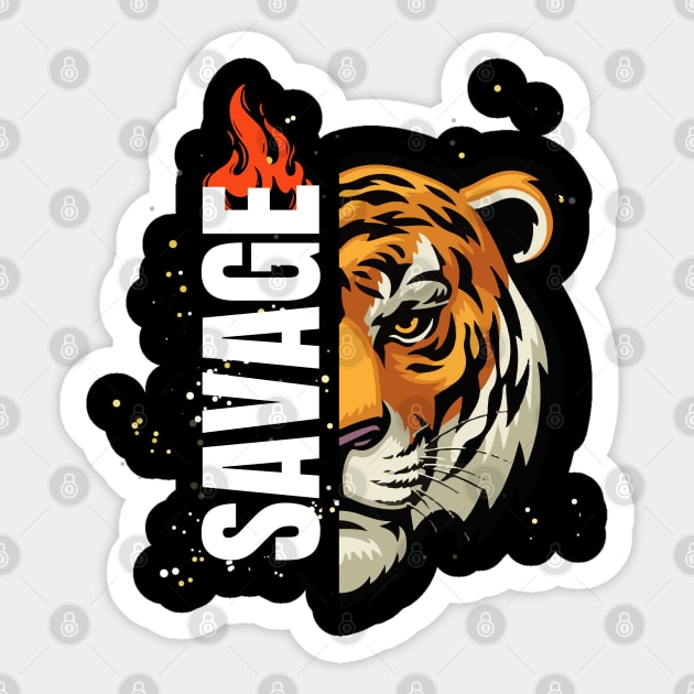 Savage Sticker by TKM Studios